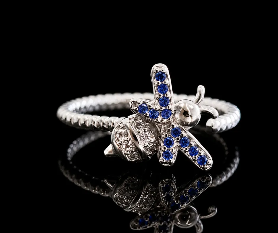 [ANI-0145] Anillo giratorio_ ajustable_antiestres_Abejita