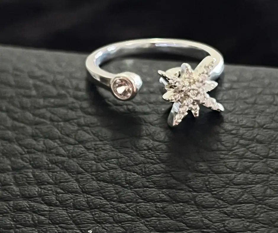 [ANI-38] Anillo giratorio_ ajustable_antiestres_Estrella radiante