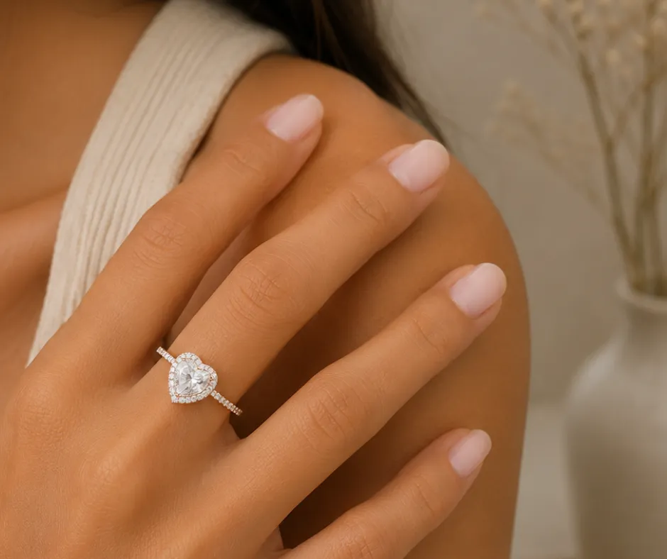 Anillo con circonia_lujo_Solitario Corazón_talla 7 (ANI-21)