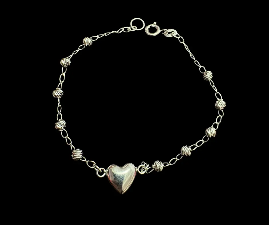 [PUL-1126] Pulsera bola azucarada globo corazón