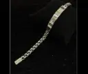 Esclava con placa Tejido Chino (Broche aguja) 21 cm 8mm