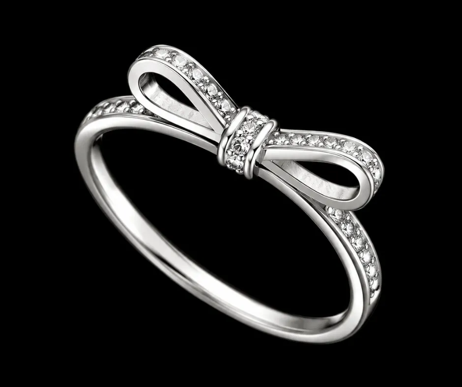 [ANI-71] Anillo pandora_ circonia incrustada_Modelo moño_talla #9 (ANI-71)