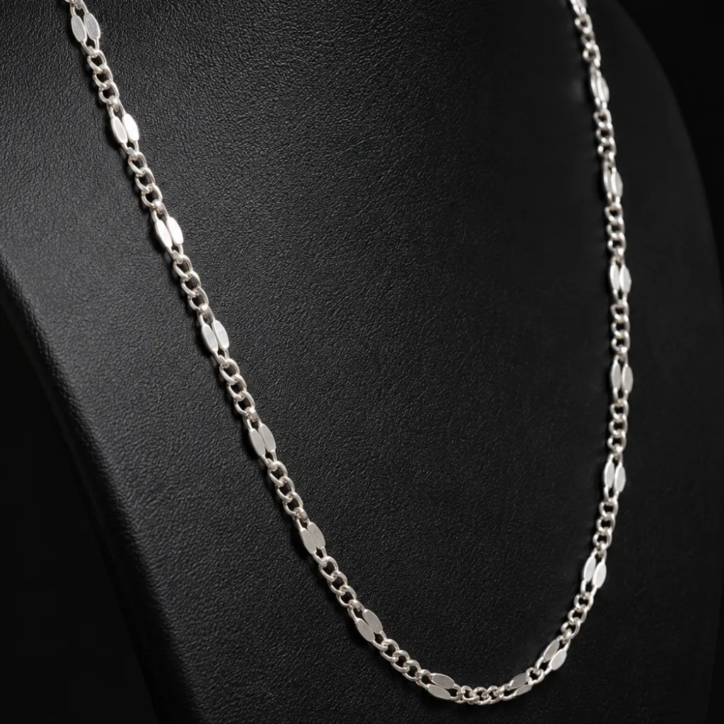 Cadena Cubano con grano de café_ 65 cm
