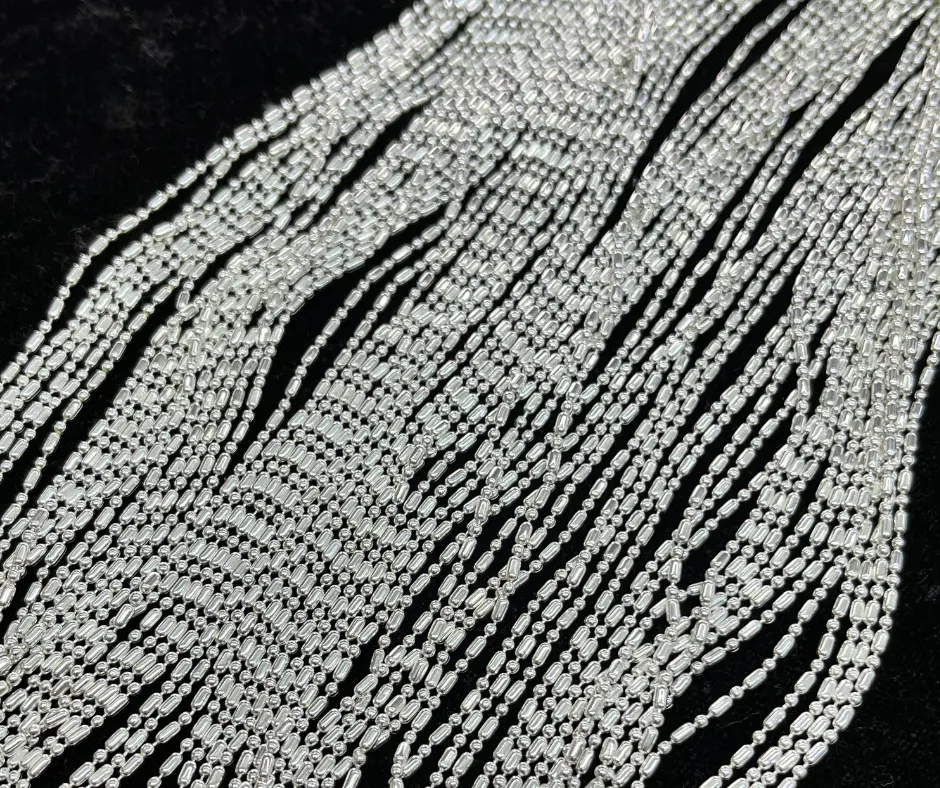 [CAD-501] Cadena_Tejido Punto y coma_55 cm