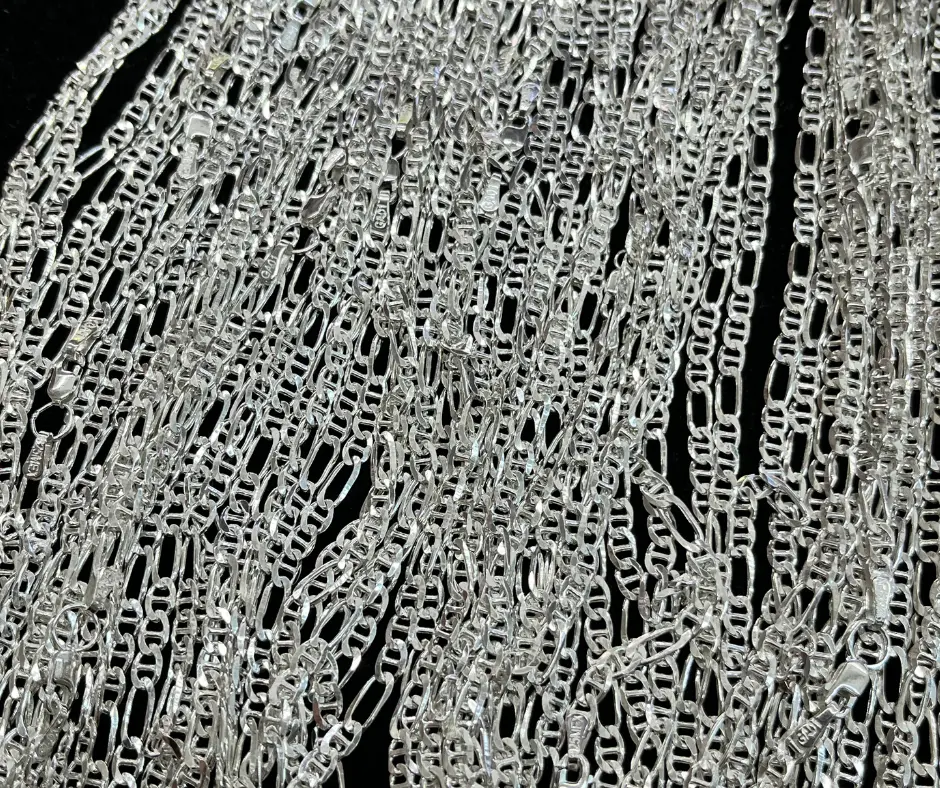 [CAD-444] Cadena_Tejido_Cartier con Gucci_ 3mm_50 cm