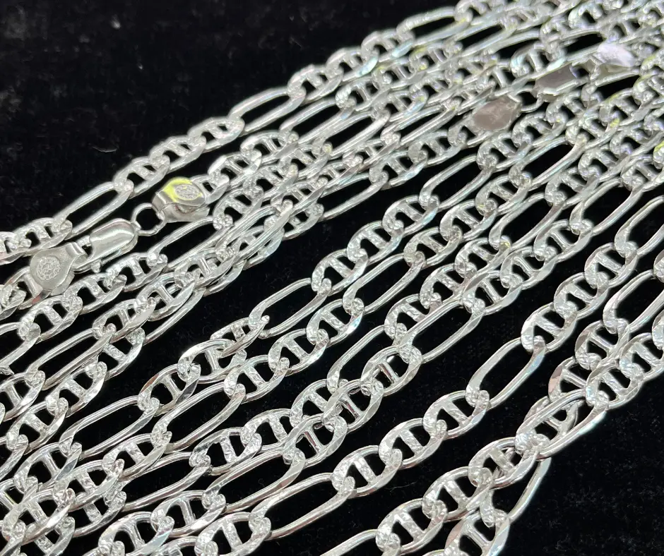 [CAD-449] Cadena_Tejido_Cartier con Gucci_ 6 mm_60 cm