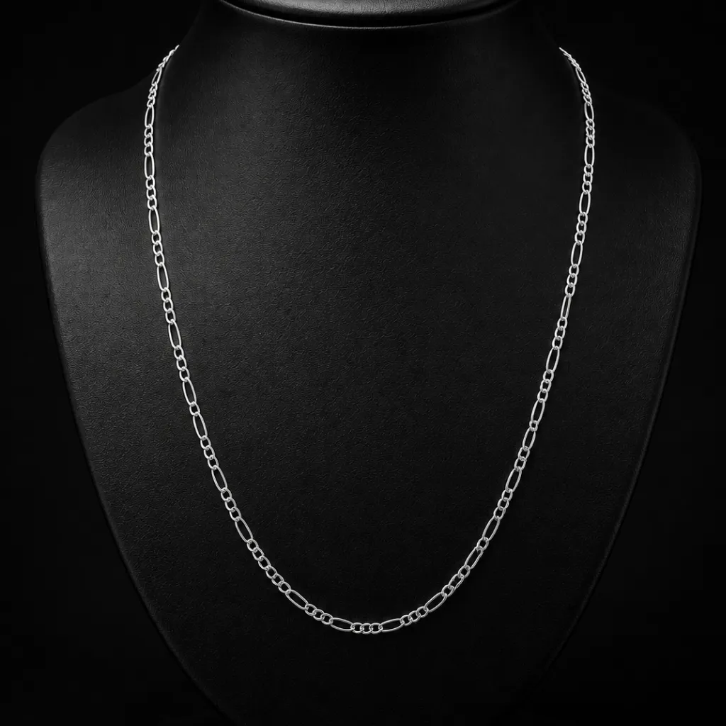 Cadena Cartier Diamantada 3mm_Gruesa_ 50 cm