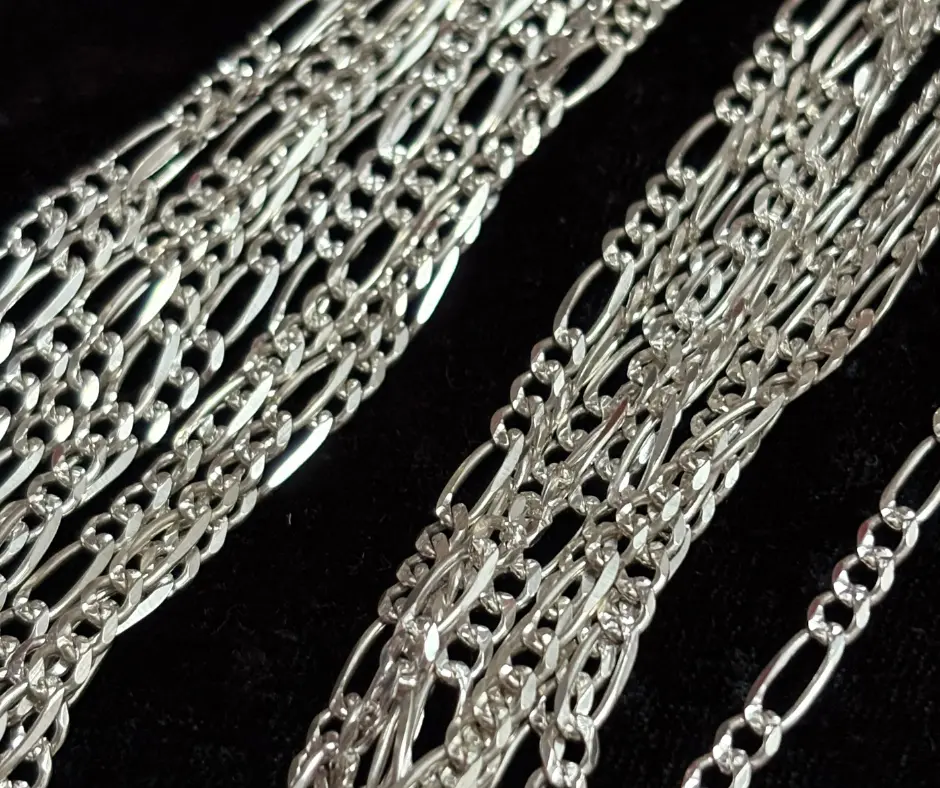 [CAD-466] Cadena_Tejido_Cartier_ 4 mm_Diamantada_ 50 cm