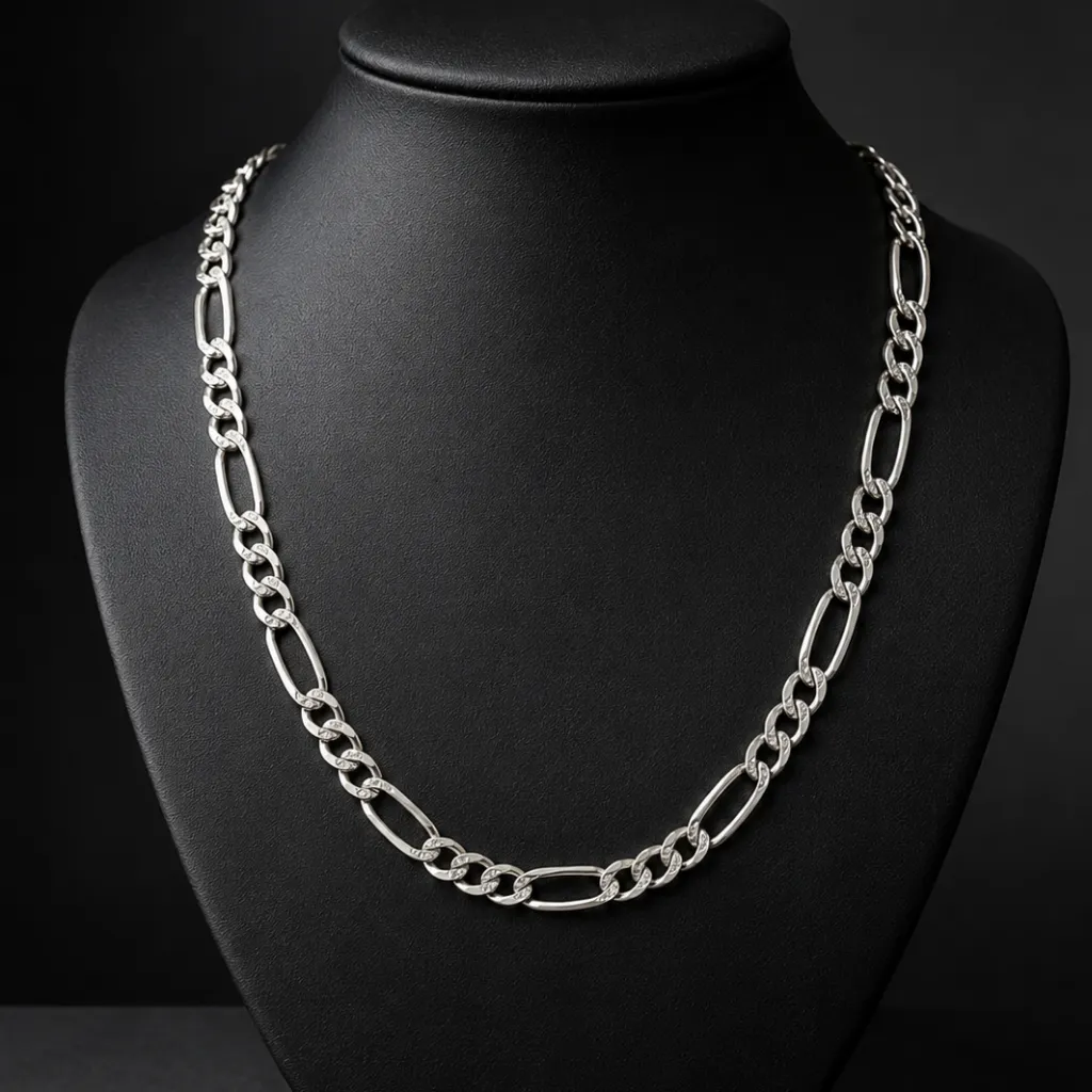 Cadena Cartier Diamantada 8mm_60 cm