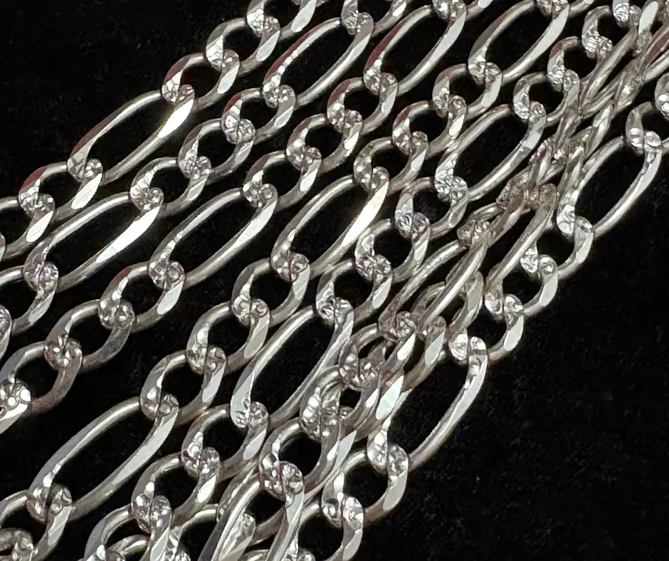 [CAD-476] Cadena_Tejido_Cartier_ Diamantada_ 8 mm_ 60 cm