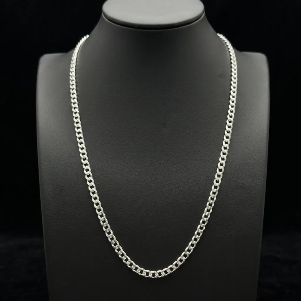 [CAD-424] Cadena Barbada Diamantada 3mm_60 cm