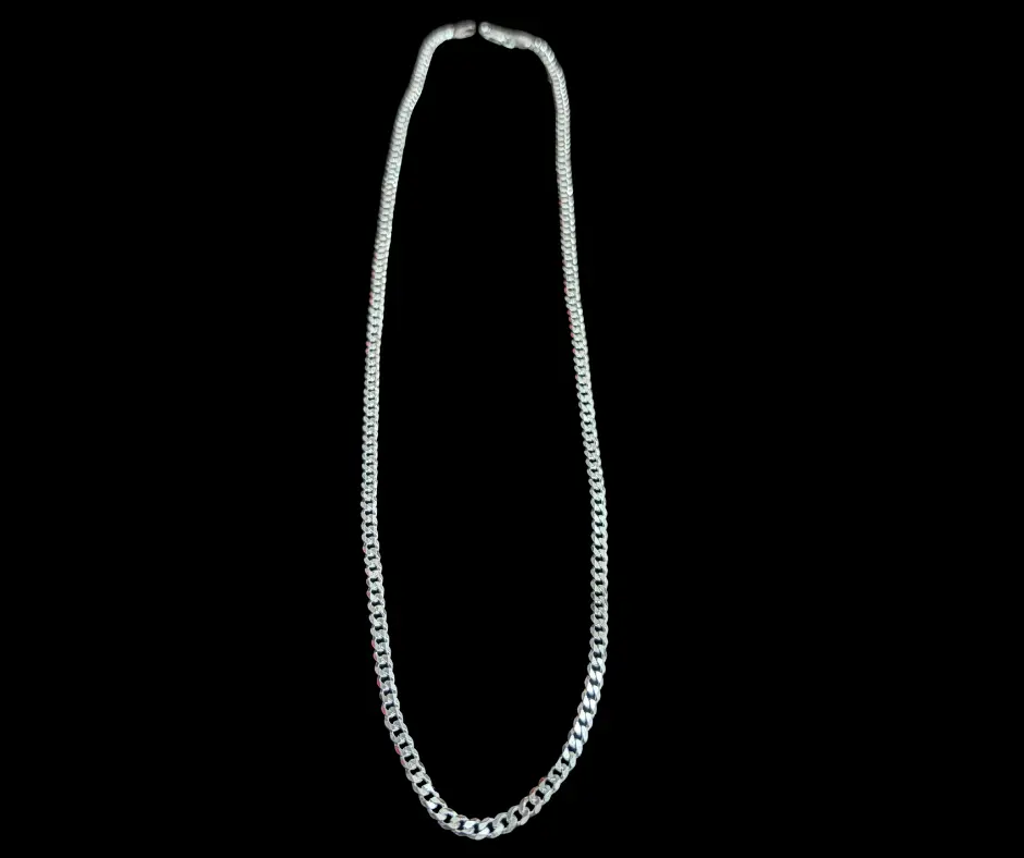 Cadena_Tejido_ Cubano/Barbada_ lisa_ 4 mm_ 50 cm