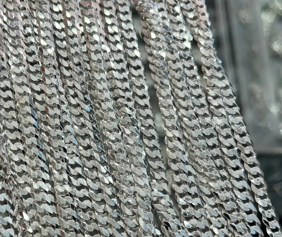 Cadena_Tejido_ Cubano/Barbada_ lisa_ 5 mm_ 70 cm