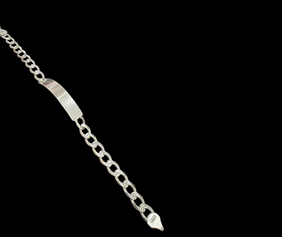 [PUL-1207] Pulso con placa_Barbado Diamantado_6 mm