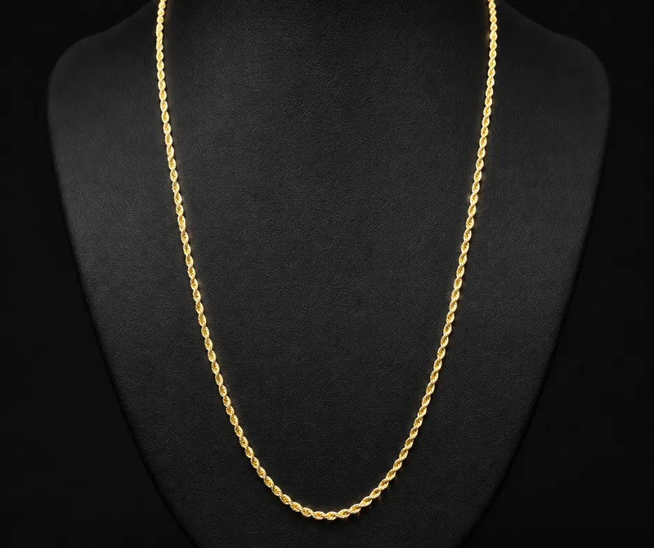 Cadena de Oro 14K_ Torsal 1mm 60 cm (COT-160)