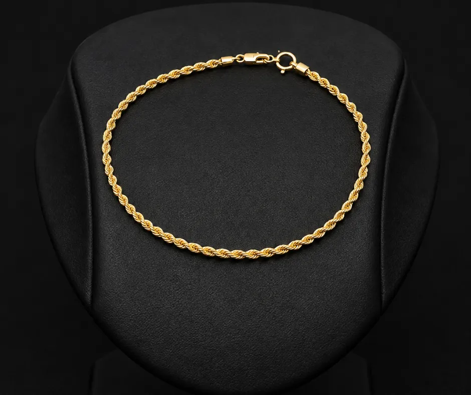 Pulso de Oro 14K_Torsal 1mm 20 cm (PO-120)