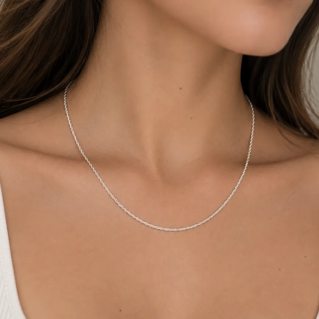 Cadena de moda unisex_Tejido lazo brillante (1mm) (lazo-1mm)
