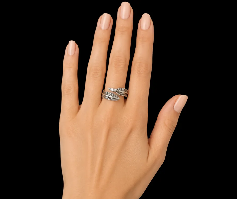 Anillo_Liso_Plumas ajustable (ANI-190)