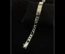 Esclava con placa Cartier (Broche doble seguro) 22 cm 8mm