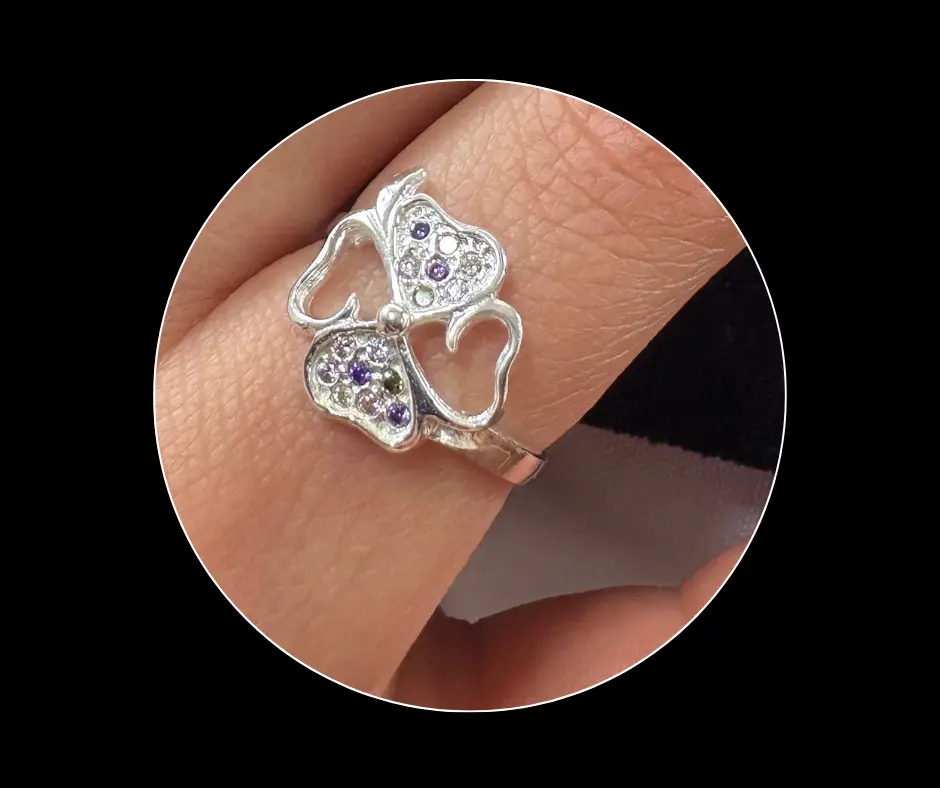 [ANI-214] Anillo_trébol_circonia