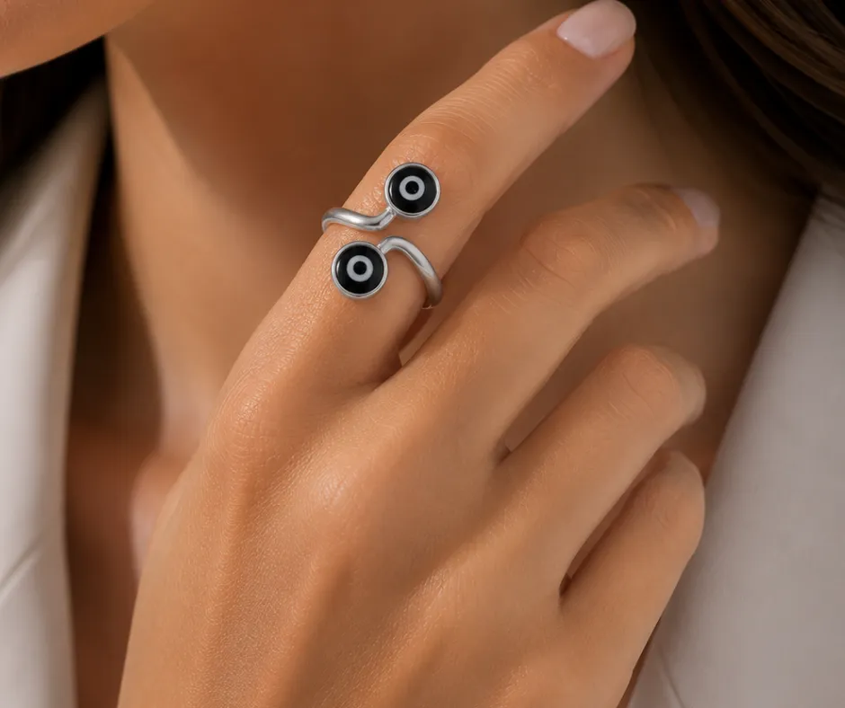 Anillo_Ojo turco ajsutable (Blanco)