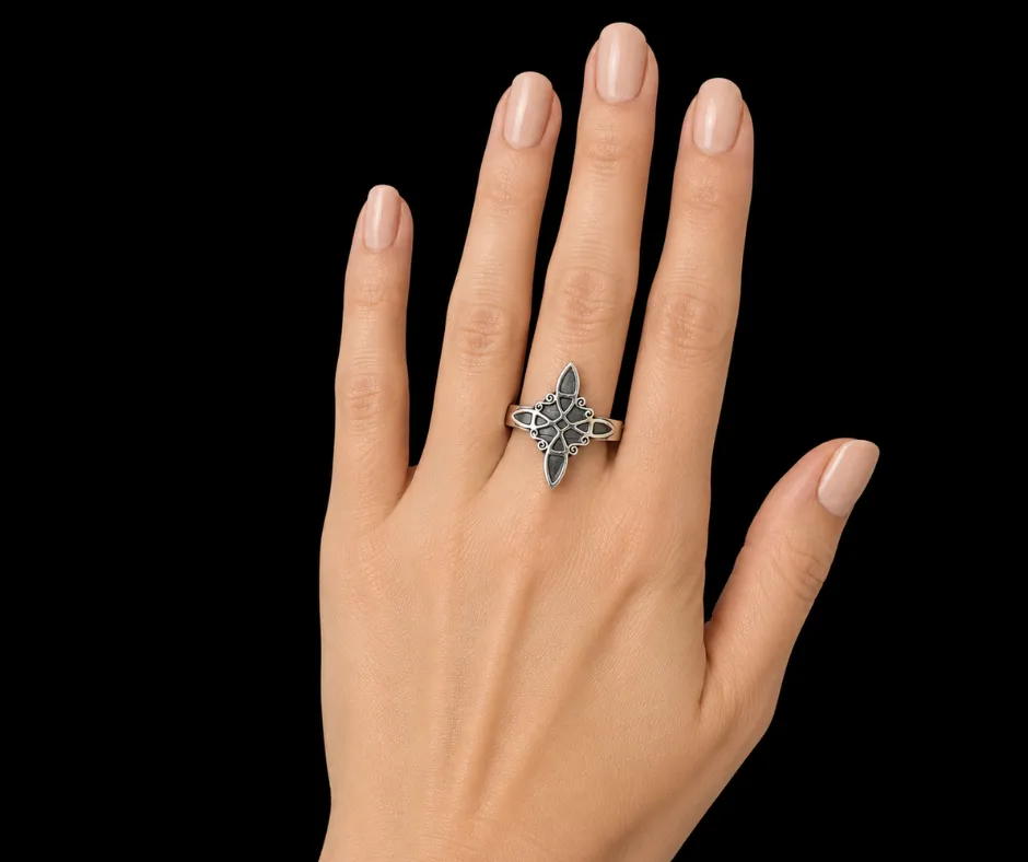 Anillo_Liso_Nudo de bruja (ANI-188)