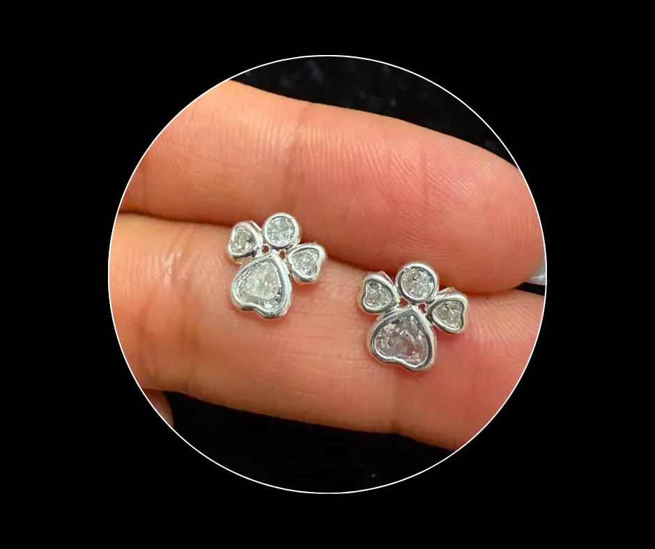 [BRO-397] Broquel_Ángel en circonias _broche de bolita