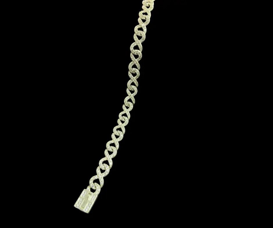 Circonia incrustada_Pulso infinito 19 cm, 7mm