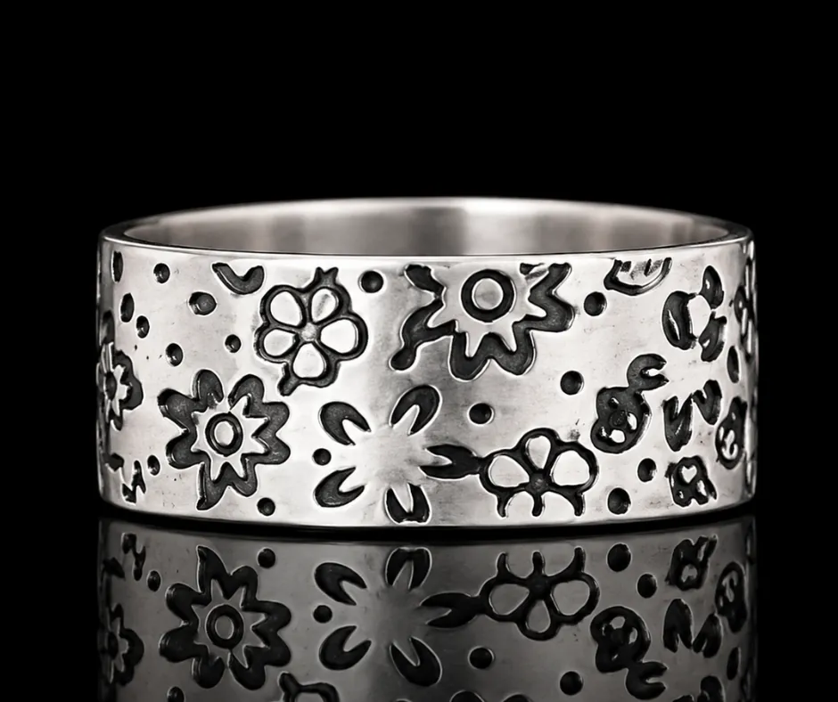 Argolla_Tatuaje de flores (8)