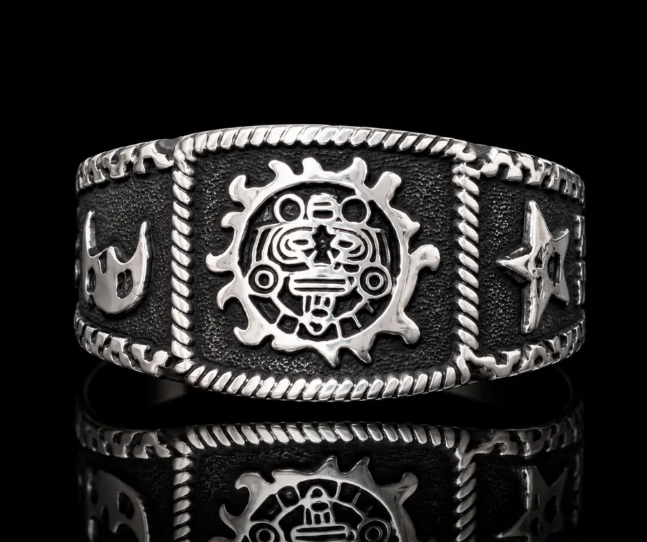 [ARG-252] Argolla_Sol y Luna Azteca