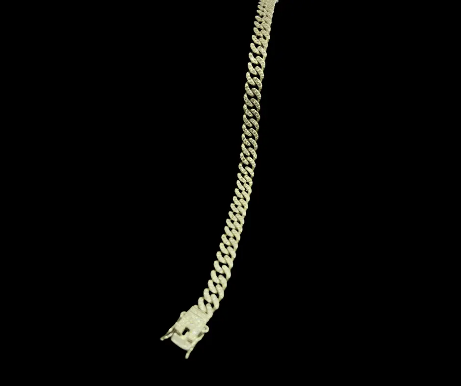 Circonia incrustada_Pulso Barbado O cerrado 20 cm, 6 mm (brillo mate)