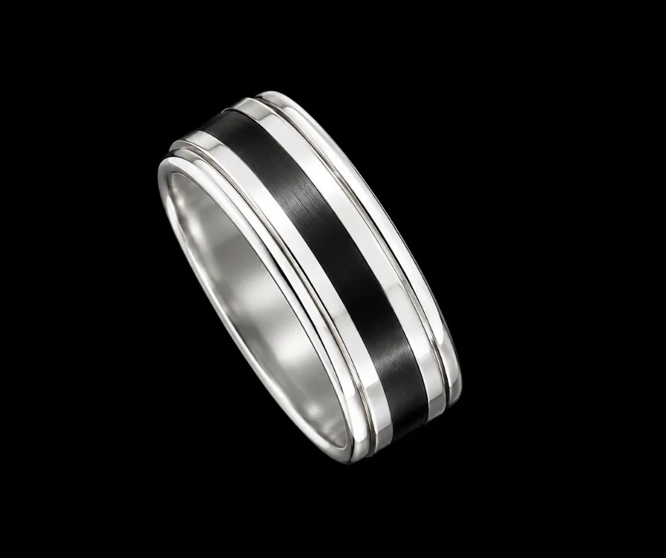 Anillo_Giratorio cera_Línea negra
