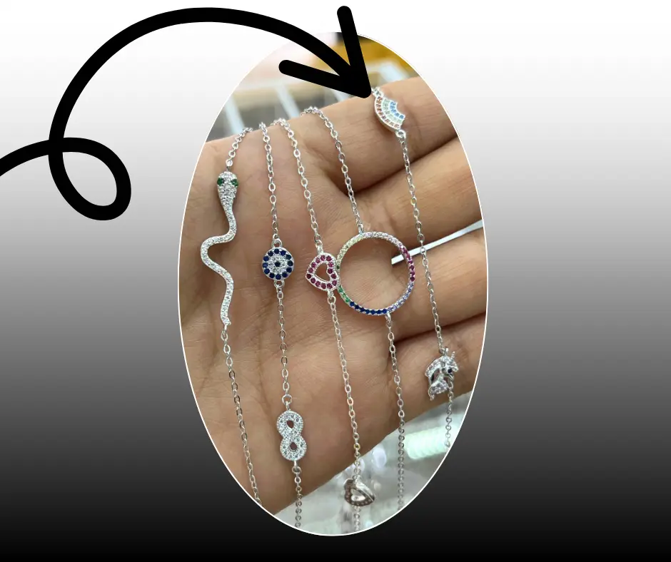 [PUL-1115] Pulsera ajustable_ Arcoíris & Unicornio