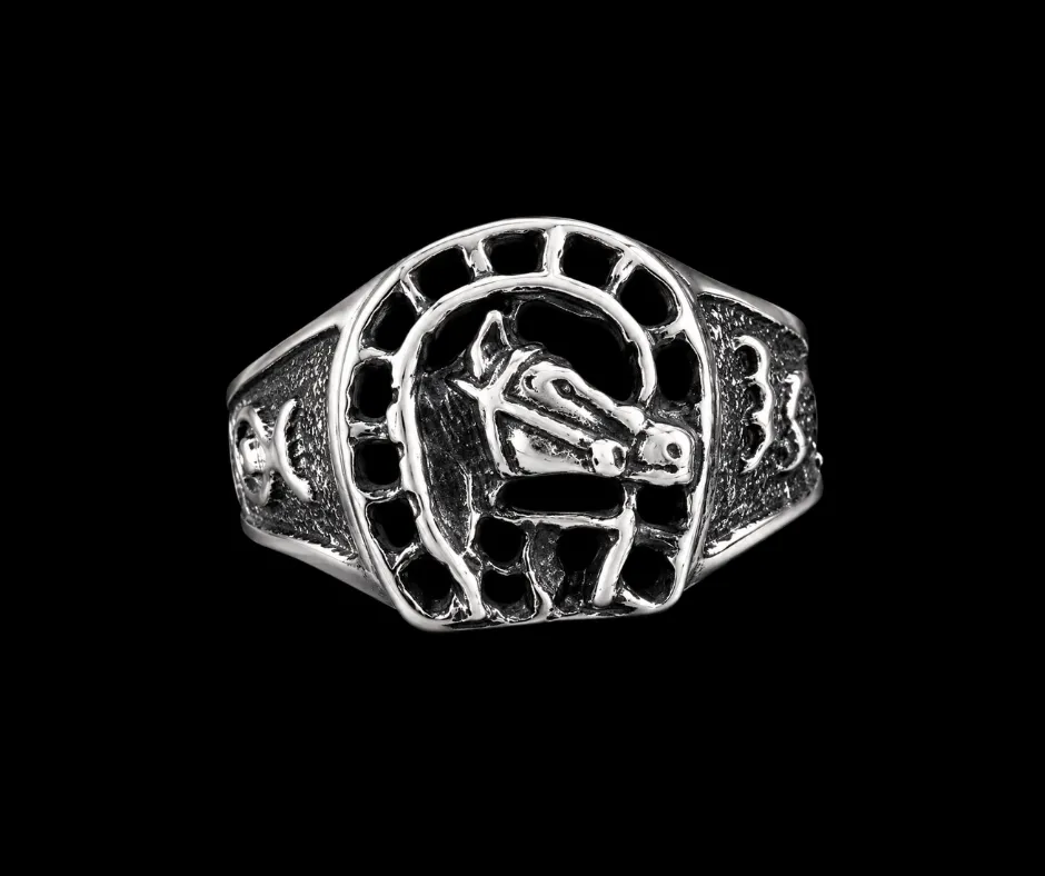 Anillo_cera_Herradura con caballo suerte (ANI-121)