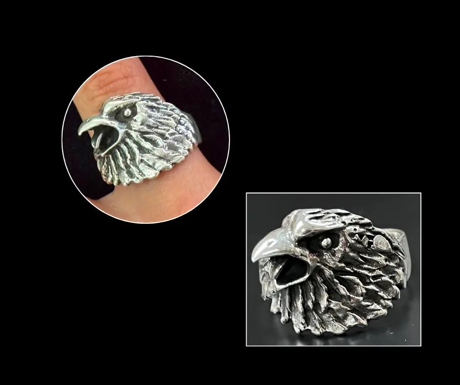 Anillo_cera_Águila_rostro