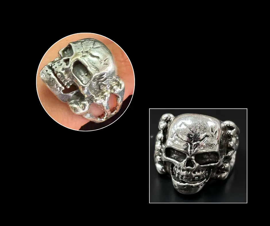 Anillo_cera_Calavera_borde huesos (8 1/2)