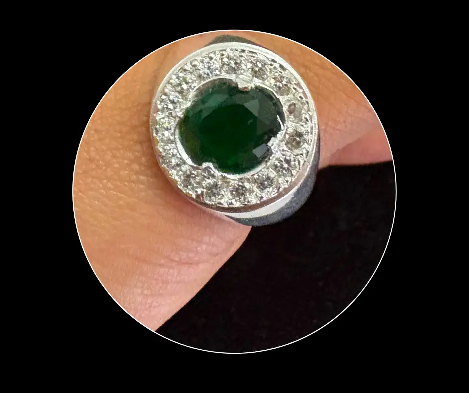 [ANI-132] Anillo_circonia_Círculo_verde