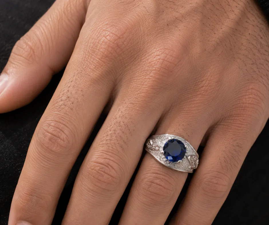 Anillo_Circonia Central Azul