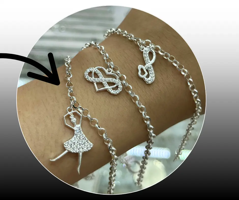 [PUL-1183] Pulsera_Bailarina tejido cadena g 19 cm