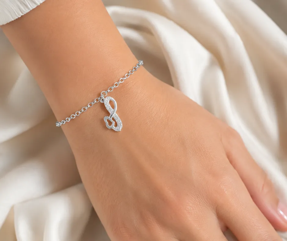 [PUL-1171] Pulsera_ Infinito tejido cadena g 19 cm