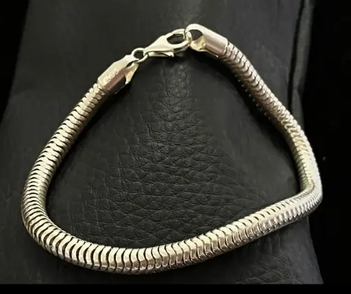 Pulsera_ Tejido panza de víbora 21 cm