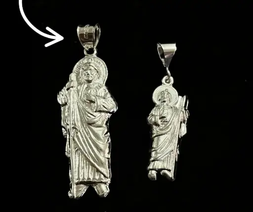 Dije tradicional_ San Judas liso_ 5.5 cm