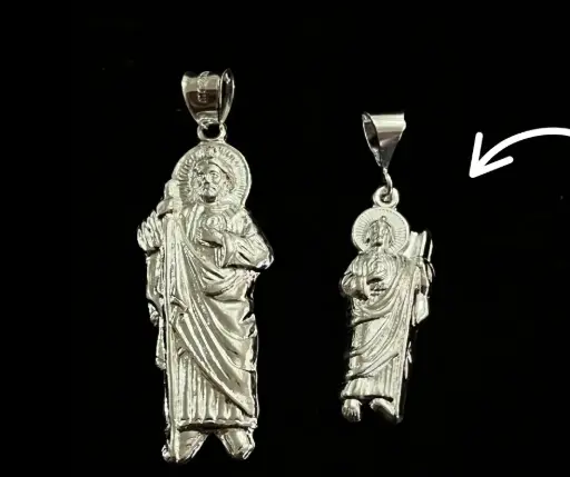 Dije tradicional_ San Judas liso_ 4.5 cm