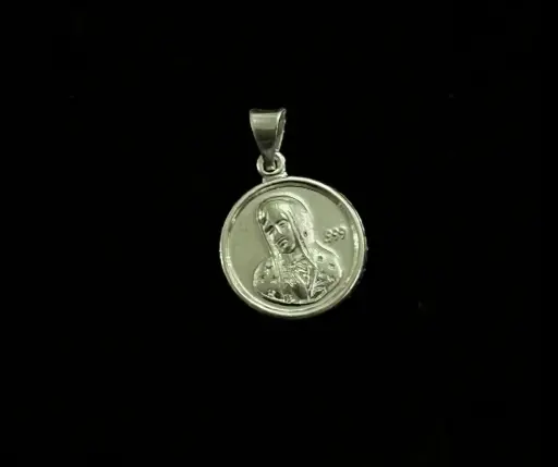 Medalla Tradicional_ Virgen de Guadalupe_lisa_tamaño moneda de 50 centavos