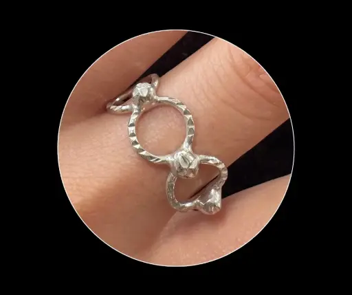 Anillo_3 círculos_3 bolas_ajustable