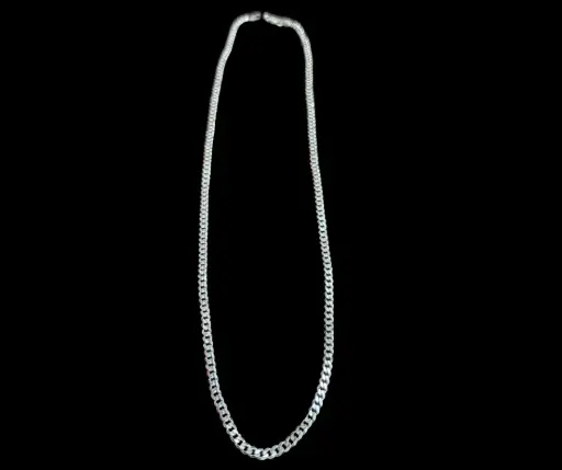 Cadena_Tejido_ Cubano/Barbada_ lisa_ 4 mm_ 50 cm