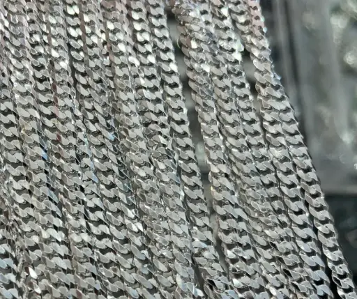 Cadena_Tejido_ Cubano/Barbada_ lisa_ 5 mm_ 65 cm