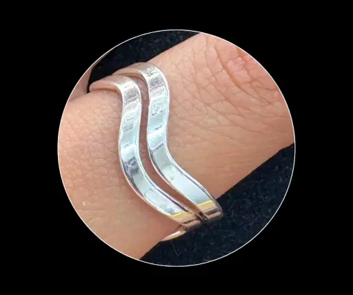 Anillo_liso_olas de mar_ajustable