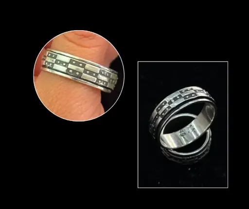 Anillo_giratorio_cera_puntos en cuadros