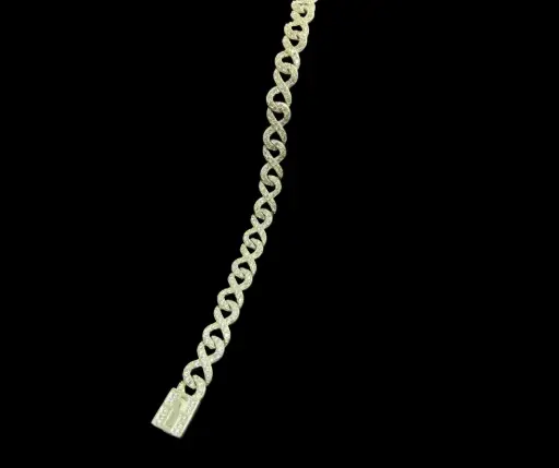 Circonia incrustada_Pulso infinito 19 cm, 7mm